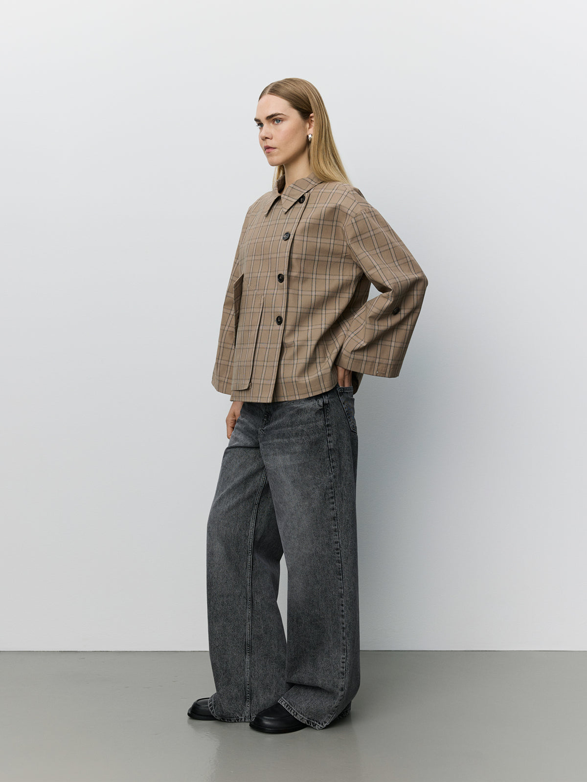 Sofie Schnoor WOMEN AGATHASW TERNET JAKKE Jakke 9145 Light Brown Check