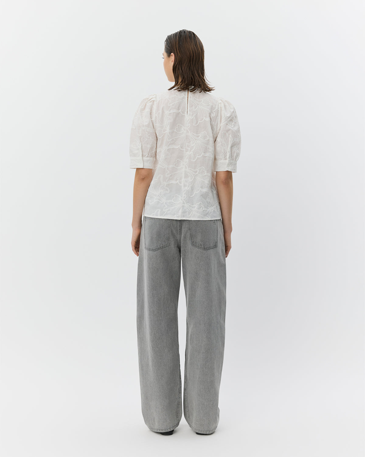 Sofie Schnoor WOMEN AHLIASW BLUSE MED PUFF ÆRME Bluse 0100 White