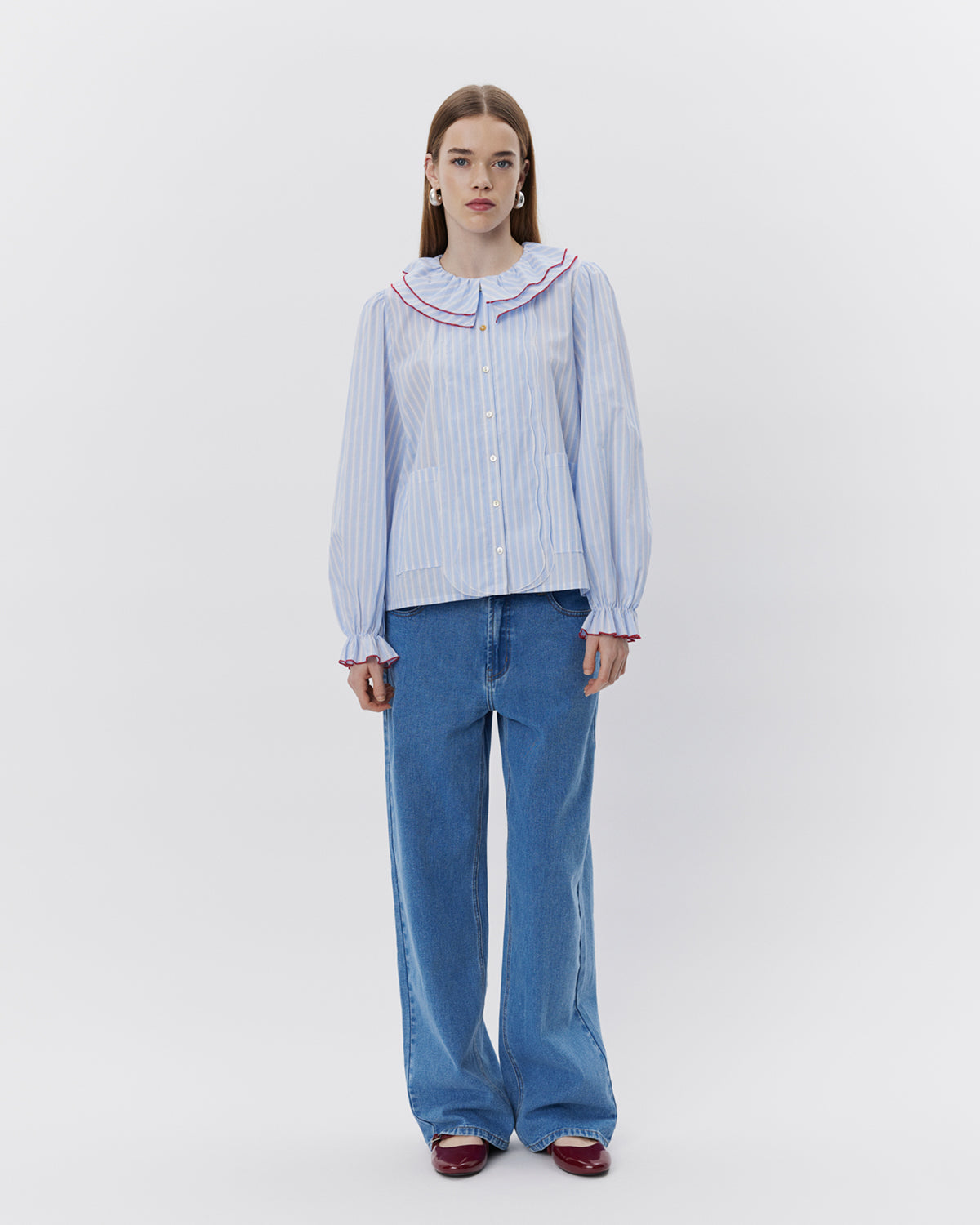 Sofie Schnoor WOMEN ALEXASW SKJORTE Skjorte 5092 Blue striped