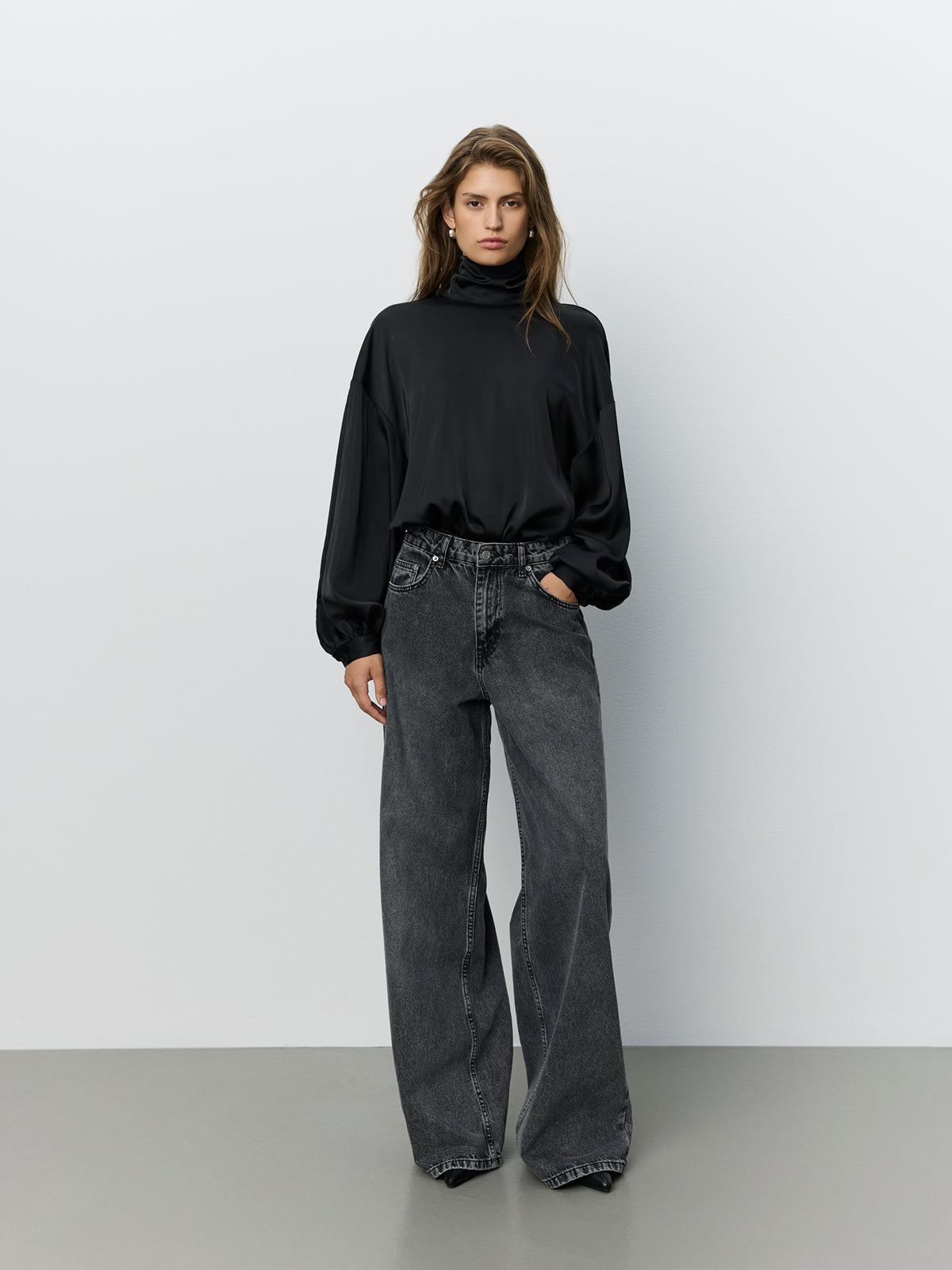 Sofie Schnoor WOMEN AMBERSW SATIN BLUSE Bluse 1000 Black