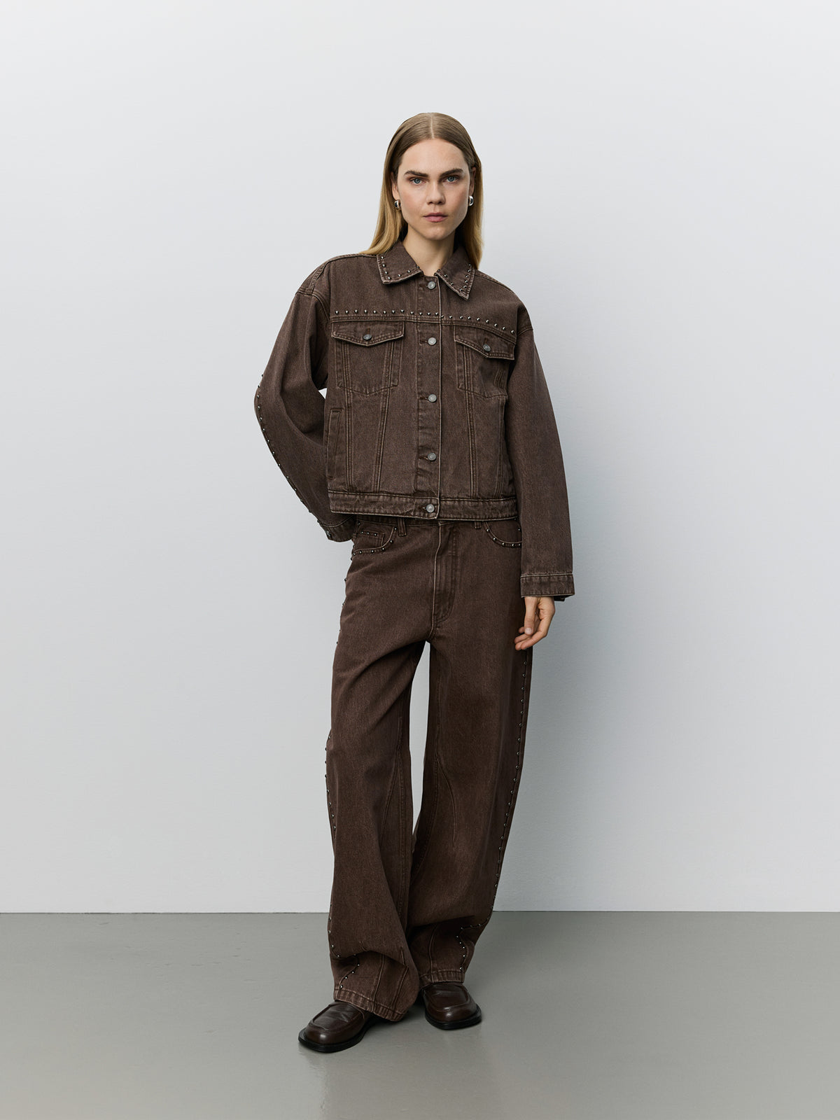 Sofie Schnoor WOMEN AUDRISW DENIMJAKKE Jakke 9099 Middle Brown