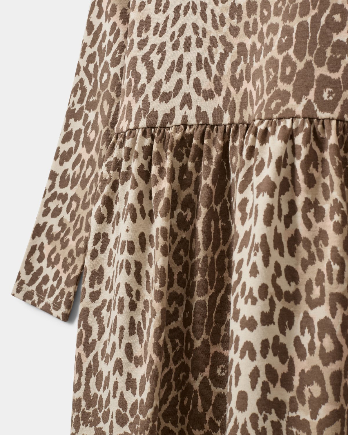 Sofie Schnoor KIDS BERRAKB KJOLE Kjole 9137 AOP Beige Leopard