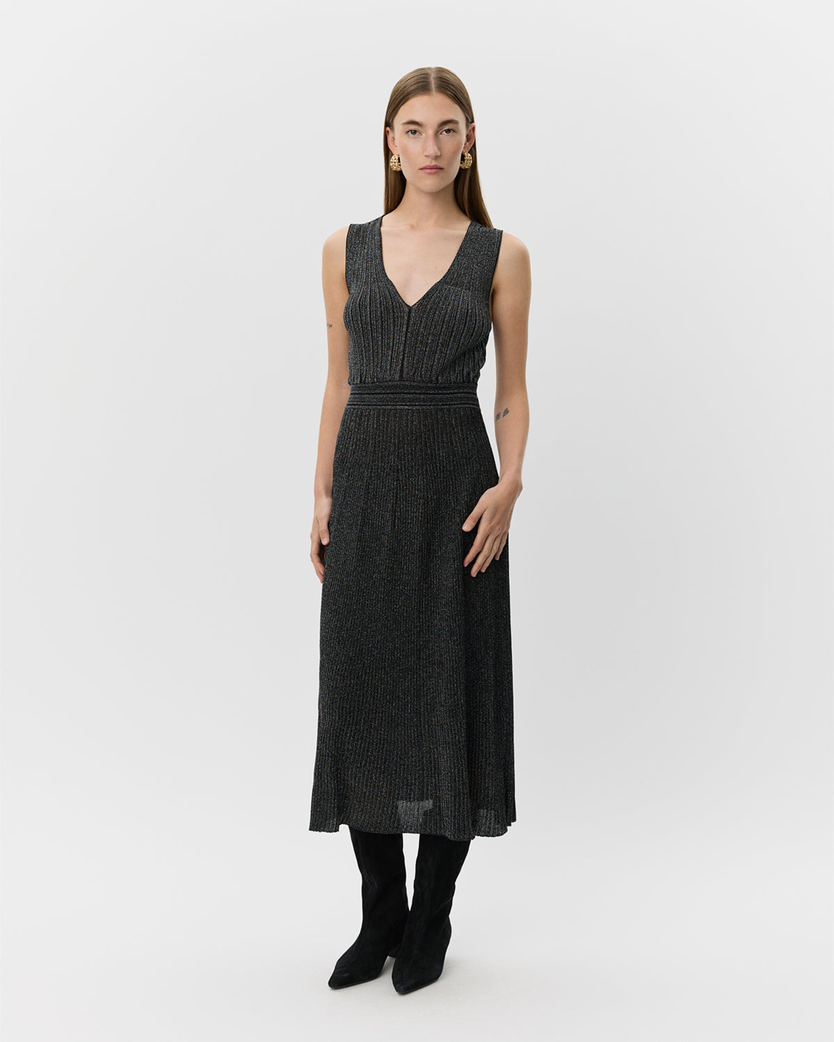 Sofie Schnoor WOMEN CELESTINESW KJOLE Kjole 1003 Black glitter