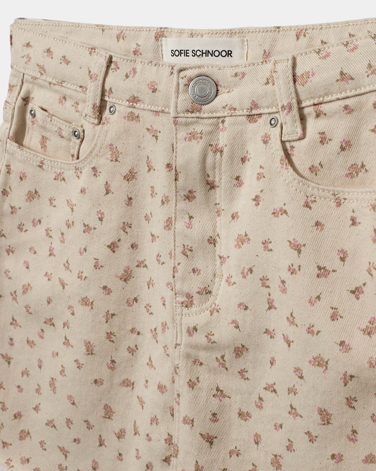 Sofie Schnoor YOUNG CALLYSY NEDERDEL Nederdel 9109 Off White w AOP