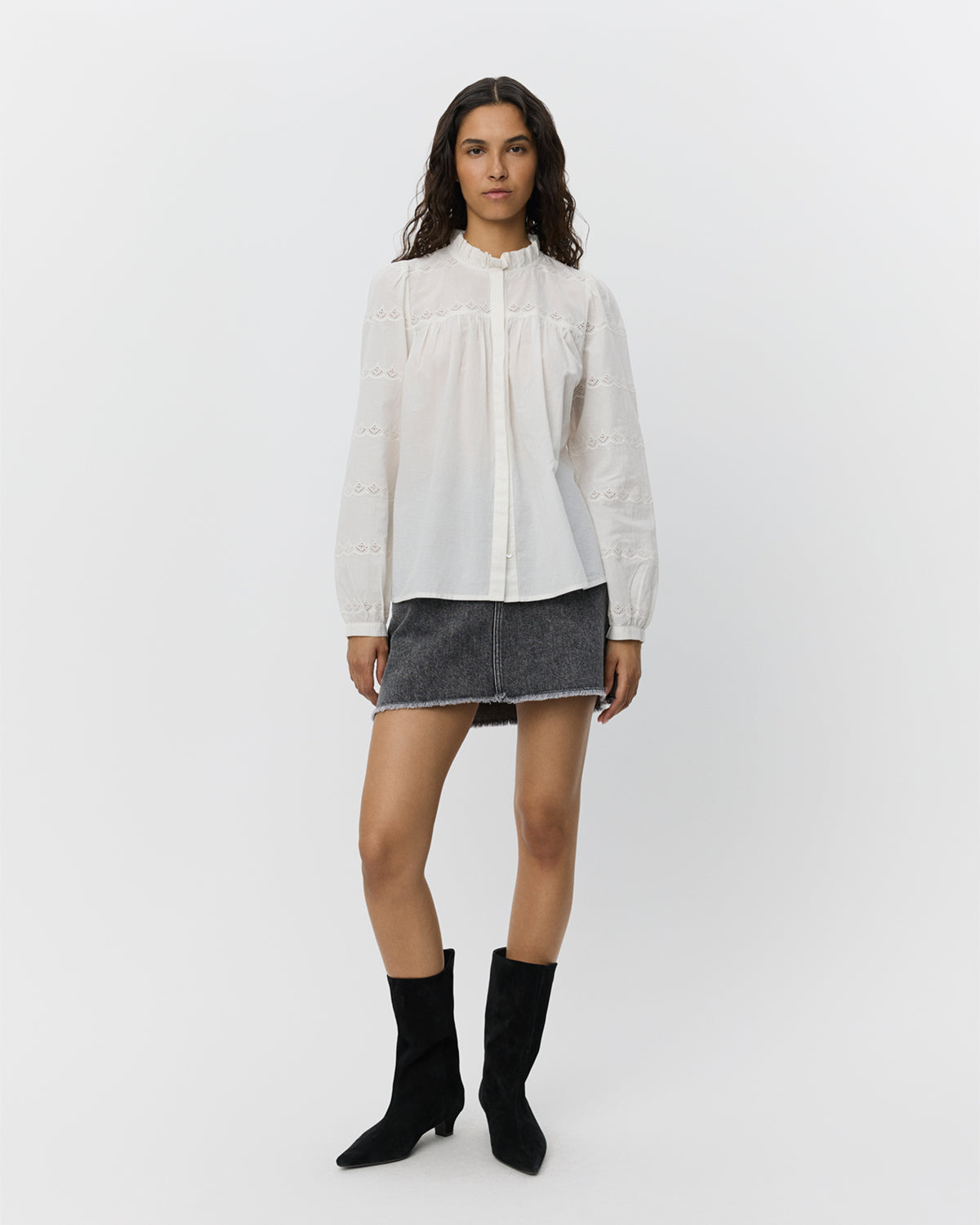 Sofie Schnoor WOMEN DAFNESW NEDERDEL Nederdel 1015 Washed black