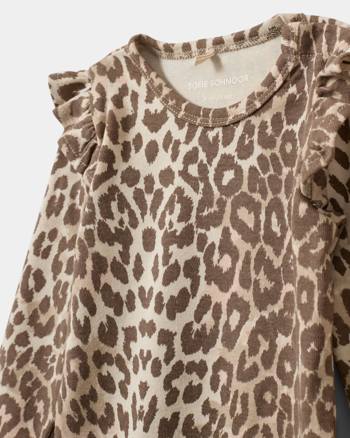 Sofie Schnoor KIDS DICTEKB BODYSTOCKING Bodystocking 9137 AOP Beige Leopard