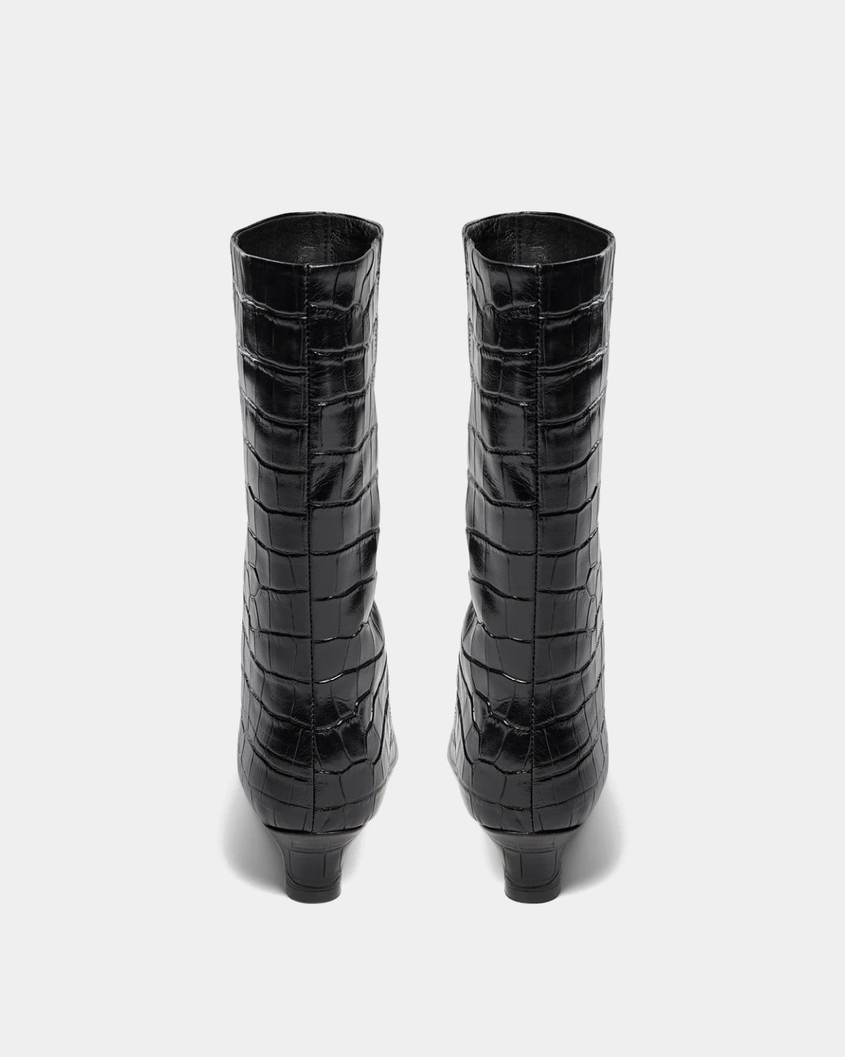 Sofie Schnoor WOMEN HELLASW CROCO LÆDERSTØVLE Støvle 1000 Black
