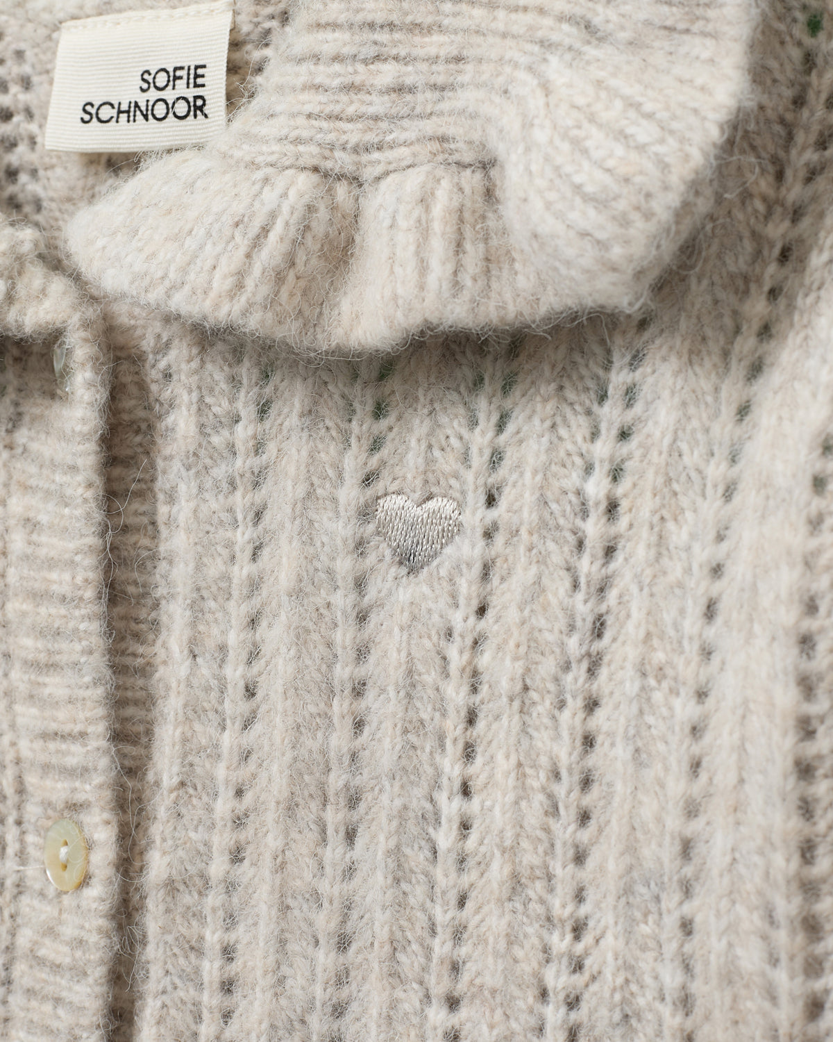 Sofie Schnoor KIDS HENNYSK CARDIGAN Cardigan 0136 Ecru melange