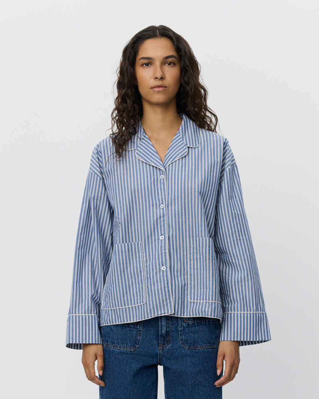Sofie Schnoor WOMEN IMANASW SKJORTE Skjorte 5092 Blue striped