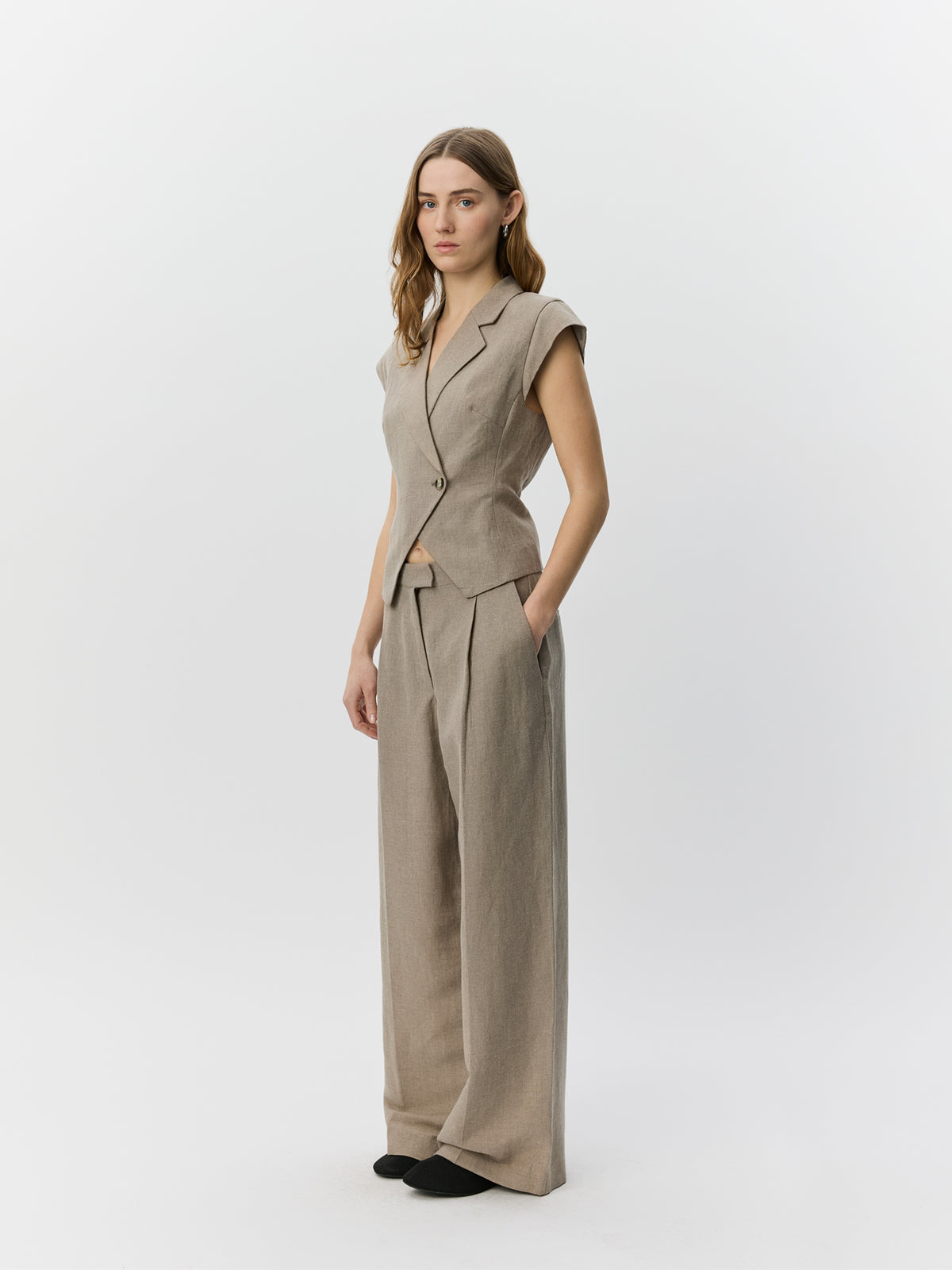 Sofie Schnoor WOMEN IZRASW HØRBUKSER Buks 7042 Dark sand