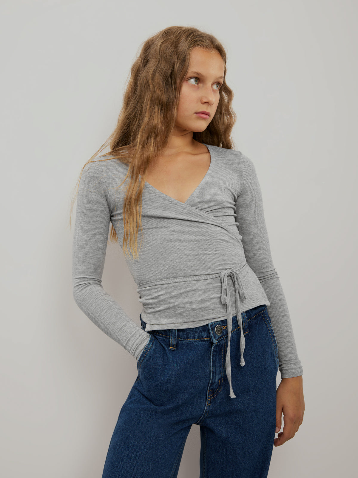 Sofie Schnoor YOUNG JOODYSY CARDIGAN Cardigan 8010 Grey melange