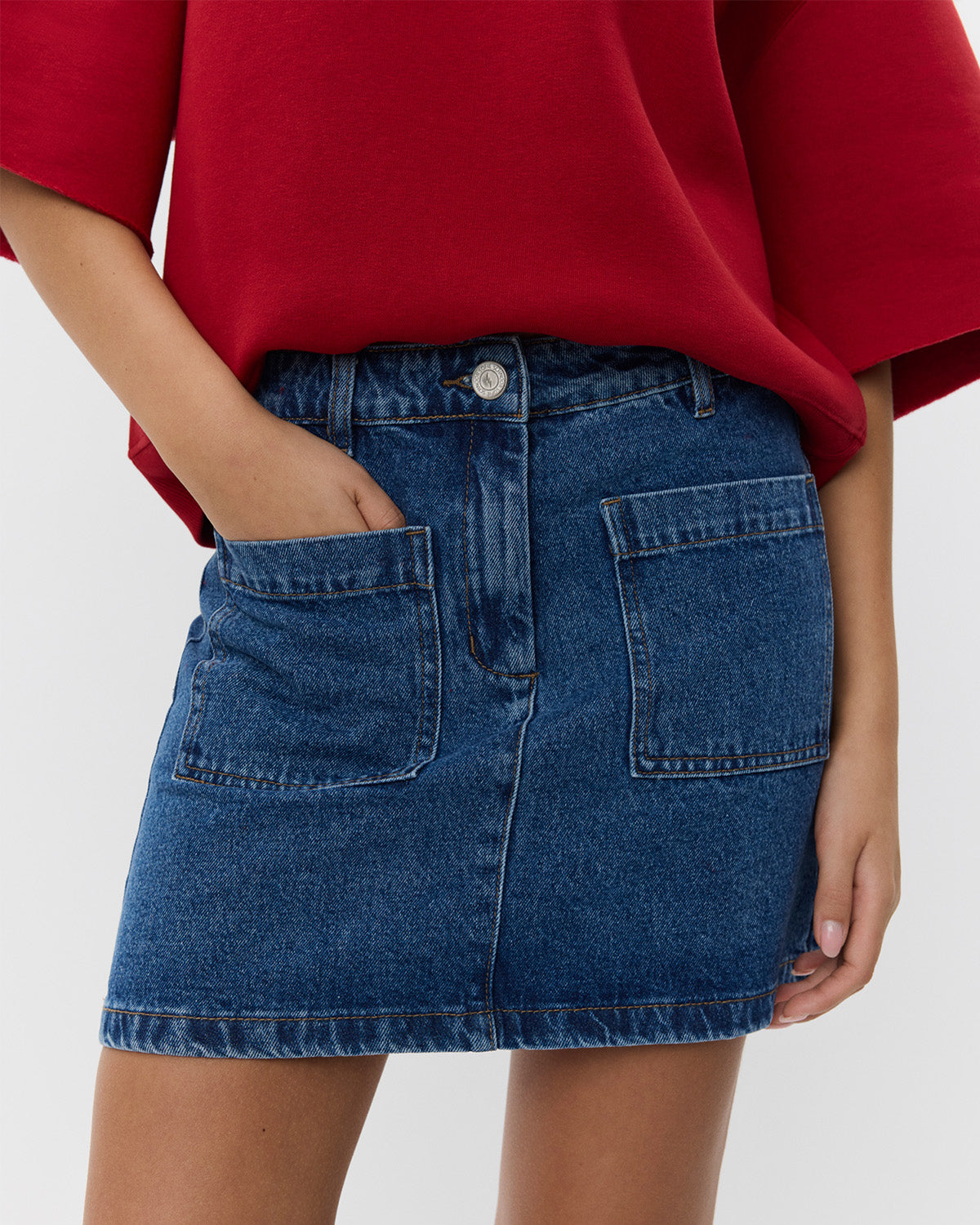 Sofie Schnoor WOMEN LeonaSW Nederdel Nederdel 5002 Denim blue