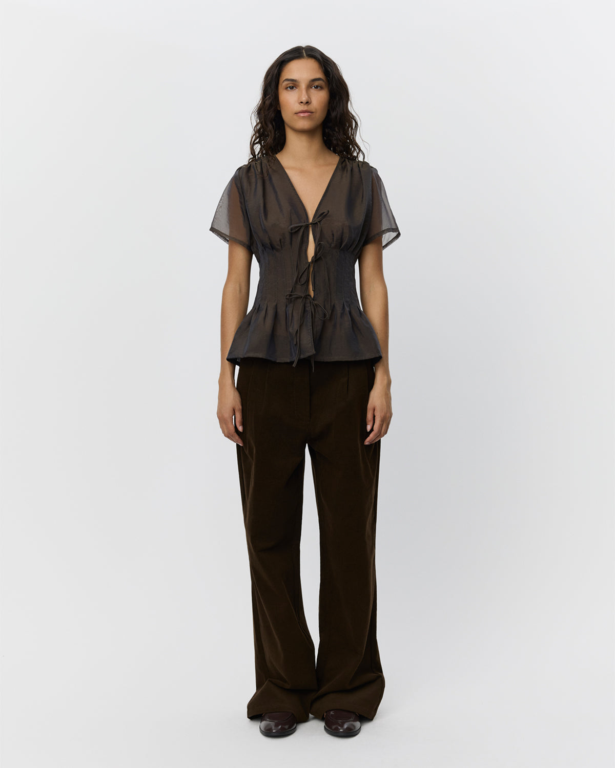 Sofie Schnoor WOMEN MALINASW BUKSER Buks 7025 Dark brown