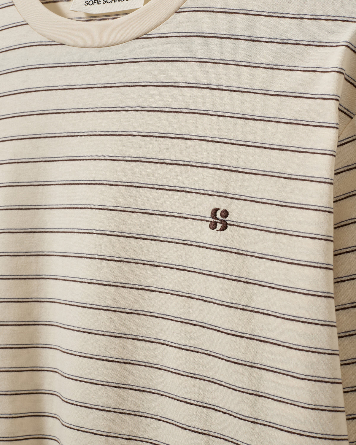 Sofie Schnoor WOMEN MASYSW LANGÆRMET BOXY T-SHIRT T-shirt 0140 Off White Striped