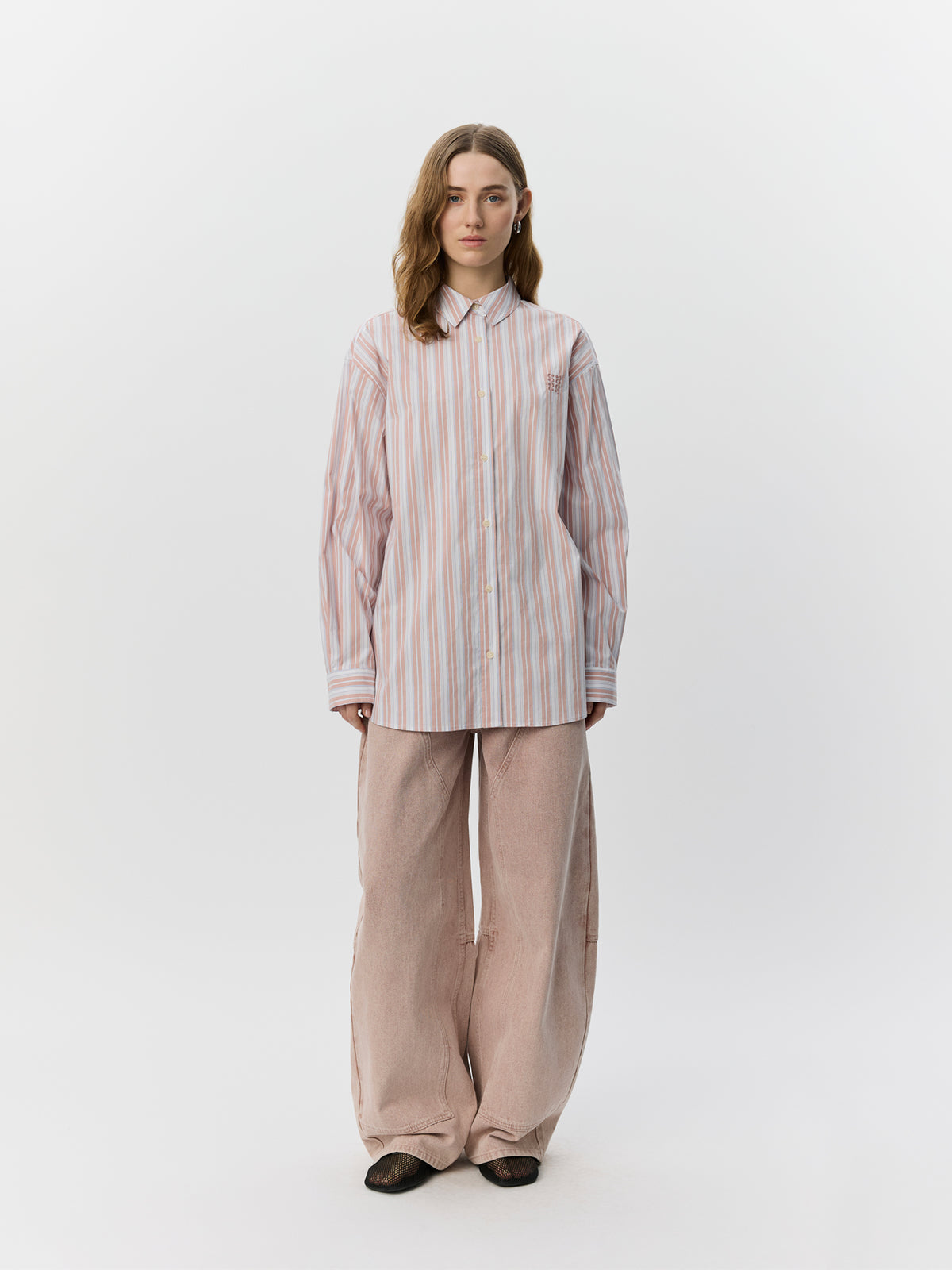 Sofie Schnoor WOMEN MERCYSW OVERSIZED SKJORTE Skjorte 4169 Light Rose Striped