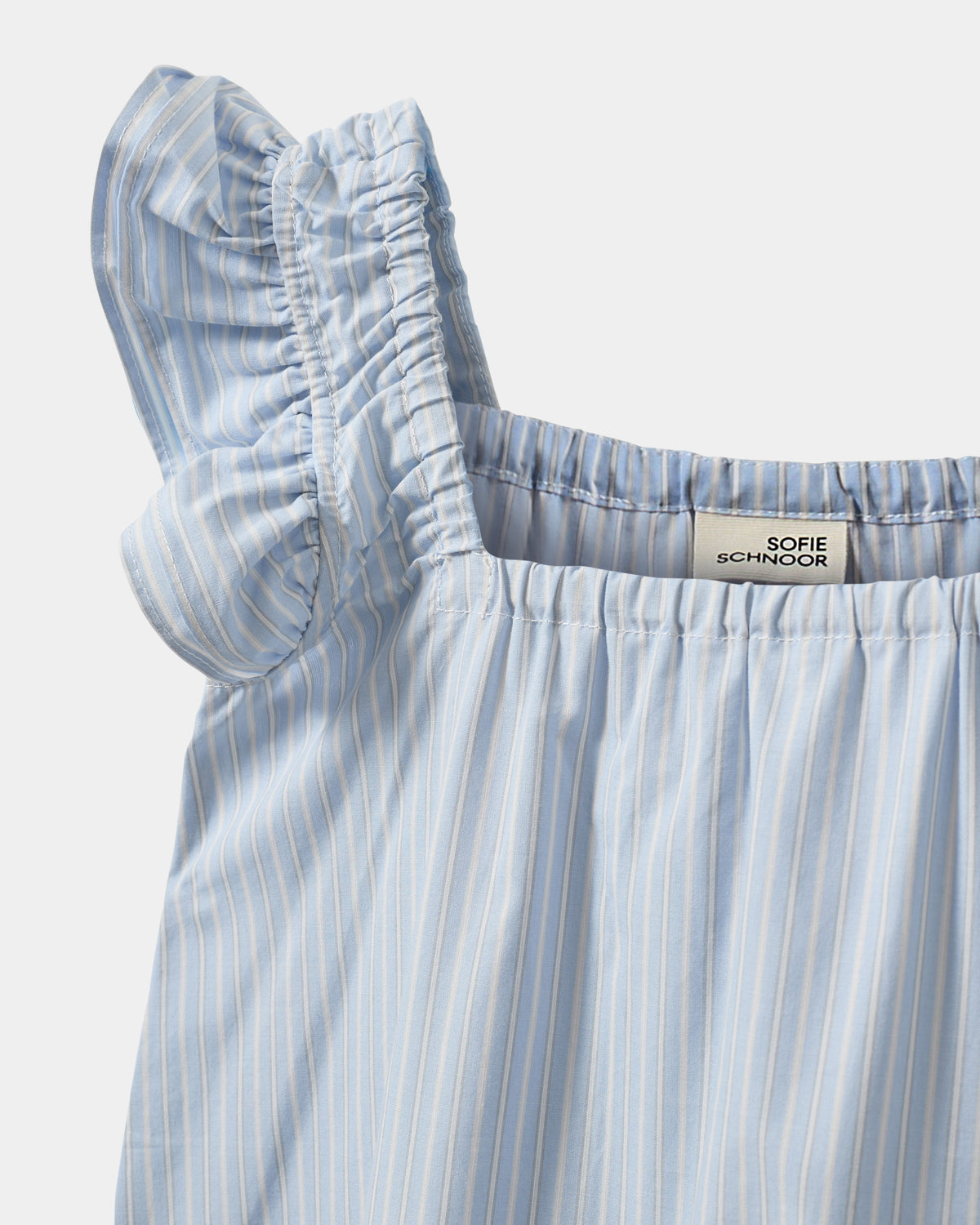 Sofie Schnoor YOUNG MAURASY KJOLE Kjole 5094 Light Blue striped