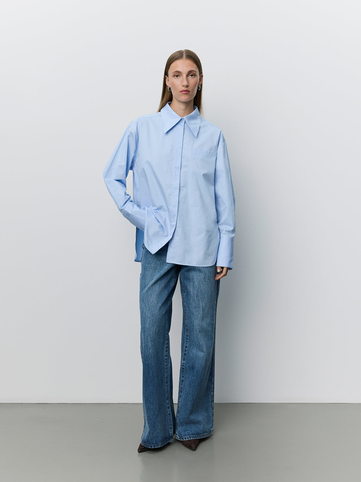 Sofie Schnoor WOMEN PERLASW POPLIN SKJORTE Skjorte 5063 Light blue