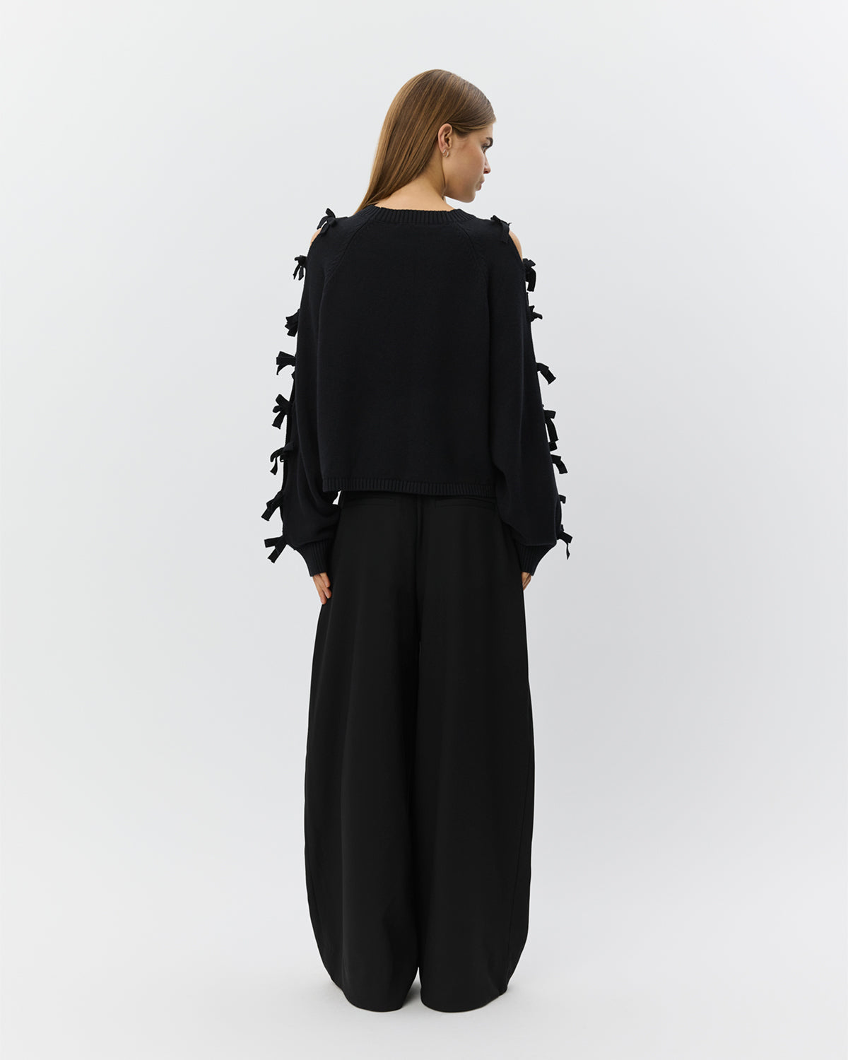 Sofie Schnoor WOMEN PERMELISW SLØJFE STRIK SWEATER Strik 1000 Black