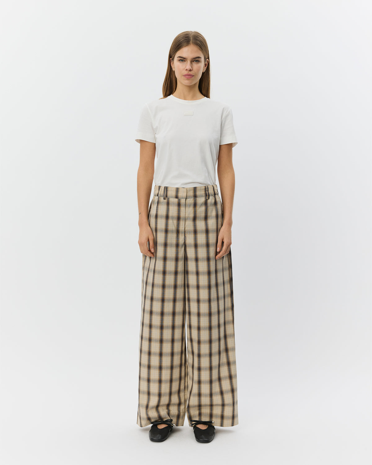 Sofie Schnoor WOMEN REINESW TERNET BUKSER Buks 8040 Grey check