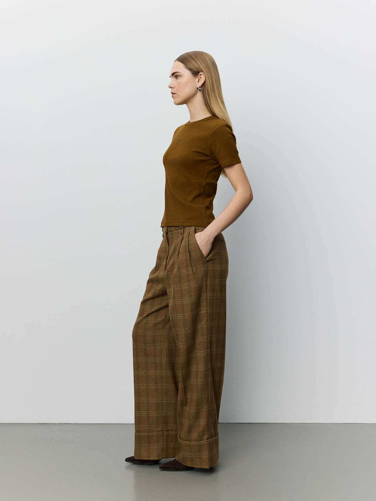 Sofie Schnoor WOMEN ROSANASW BUKSER Buks 9143 Maple Brown Check
