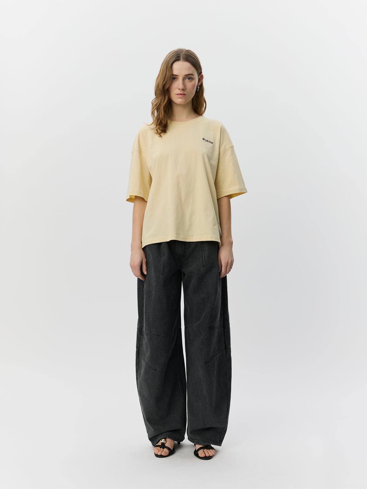 Sofie Schnoor WOMEN VERASW BOXY T-SHIRT T-shirt 0158 Creme Yellow