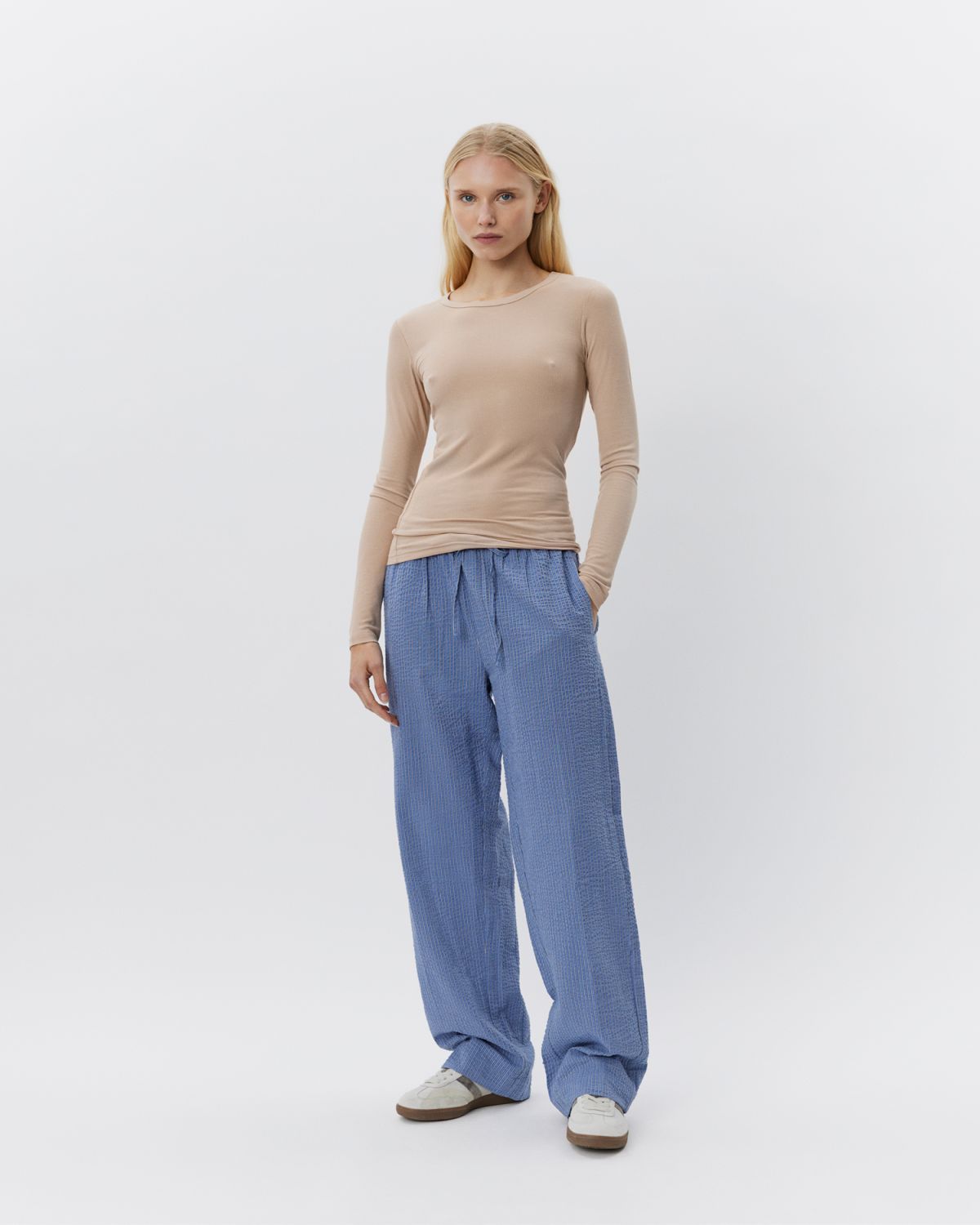 Sofie Schnoor WOMEN ABIGAILESW BUKSER Buks 0147 Blue-Black w Antique White