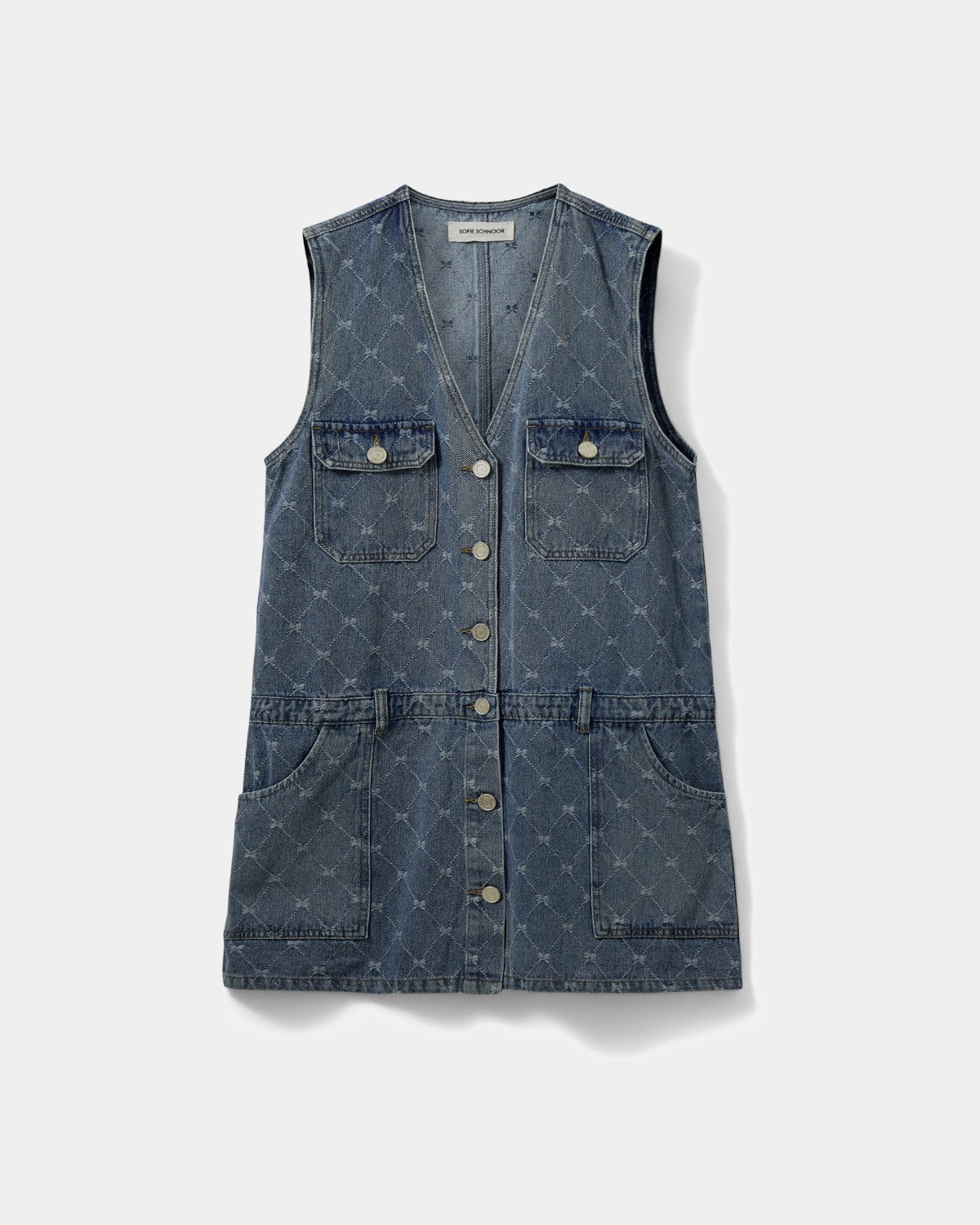 Sofie Schnoor WOMEN ALBERTINESW DENIM MINI KJOLE Kjole 5036 Blue