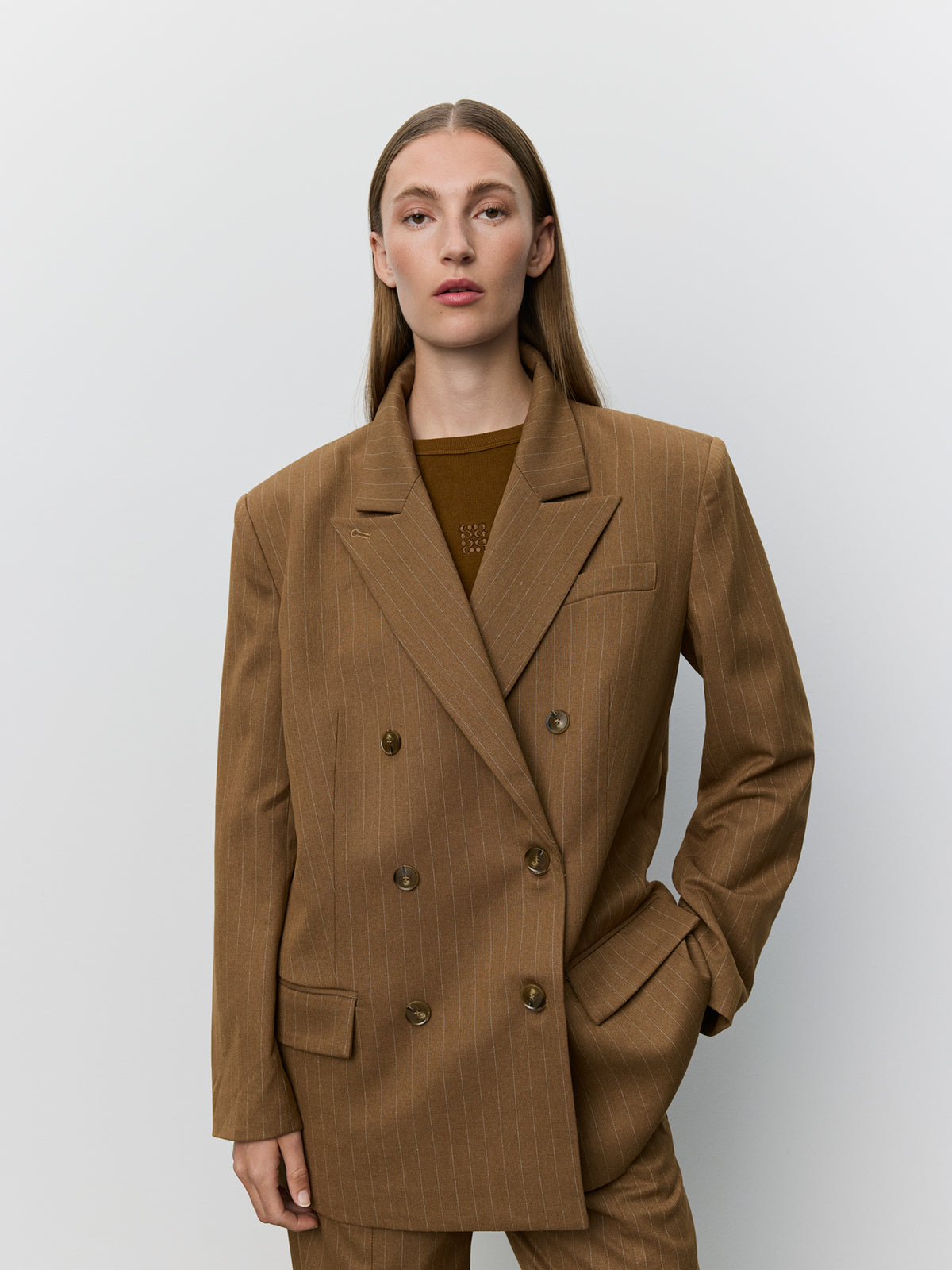 Sofie Schnoor WOMEN AVIANASW OVERSIZED BLAZER Blazer 7164 Maple Brown