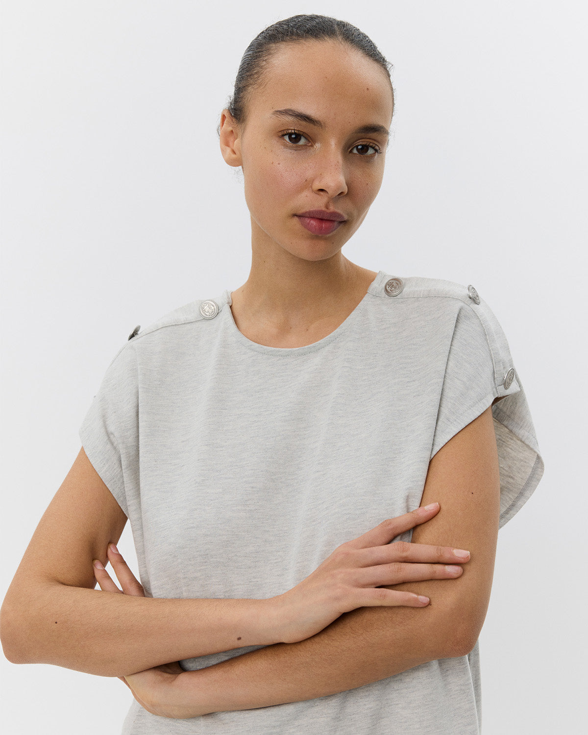Sofie Schnoor WOMEN BAYSW T-SHIRT T-shirt 8000 Grey mel
