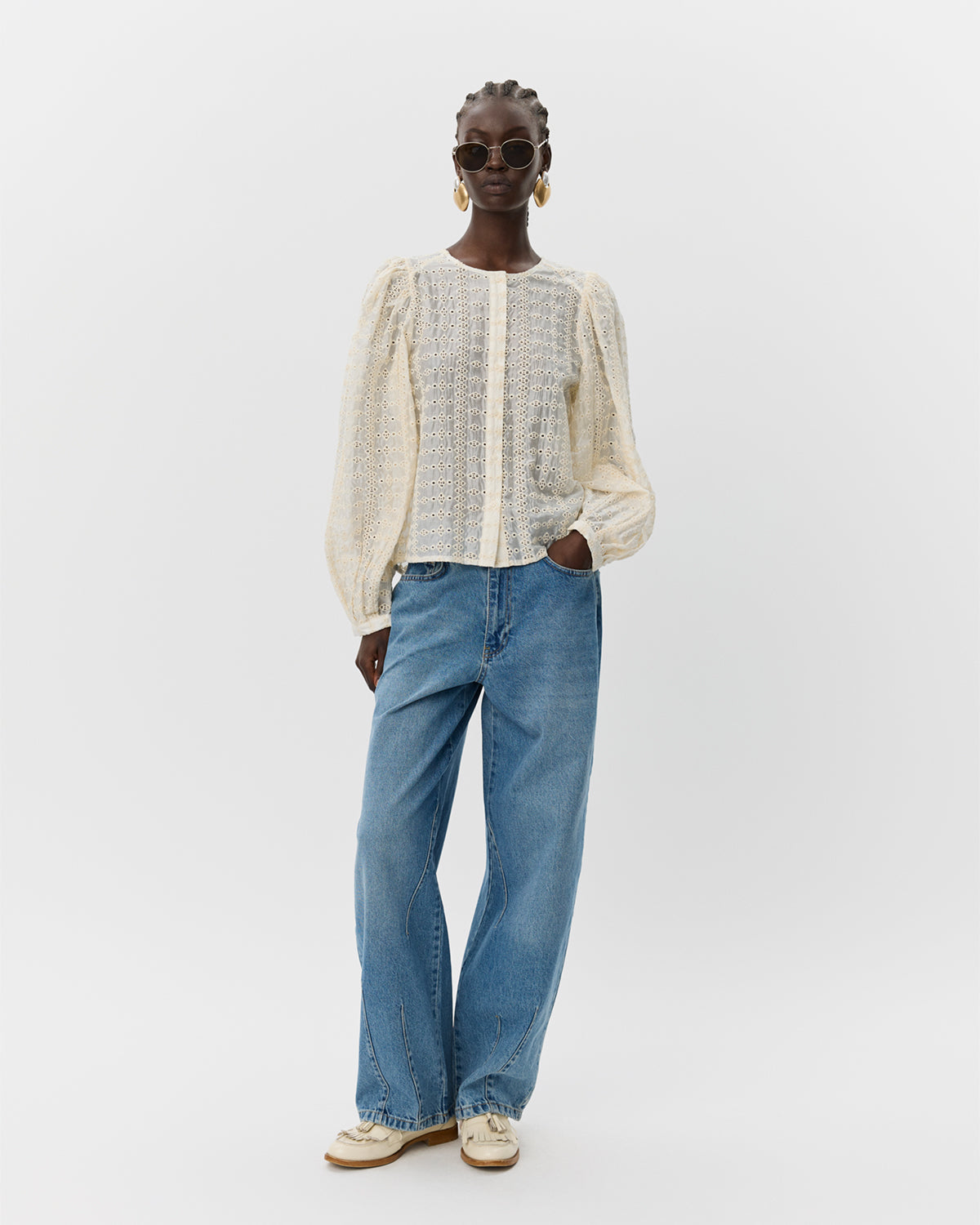 Sofie Schnoor WOMEN CORASW SKJORTE Skjorte 0101 Off white