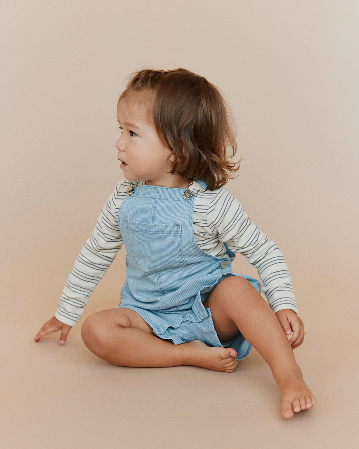 Sofie Schnoor BABY DEREKSB OVERALLS Overalls 5123 Blue denim Stripe