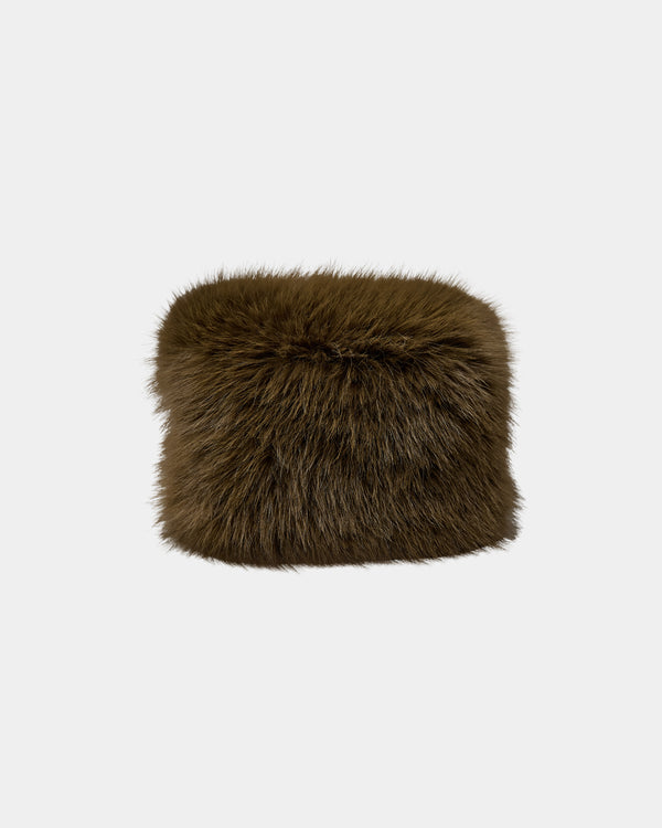 DORASW FAUX-FUR-HUT
