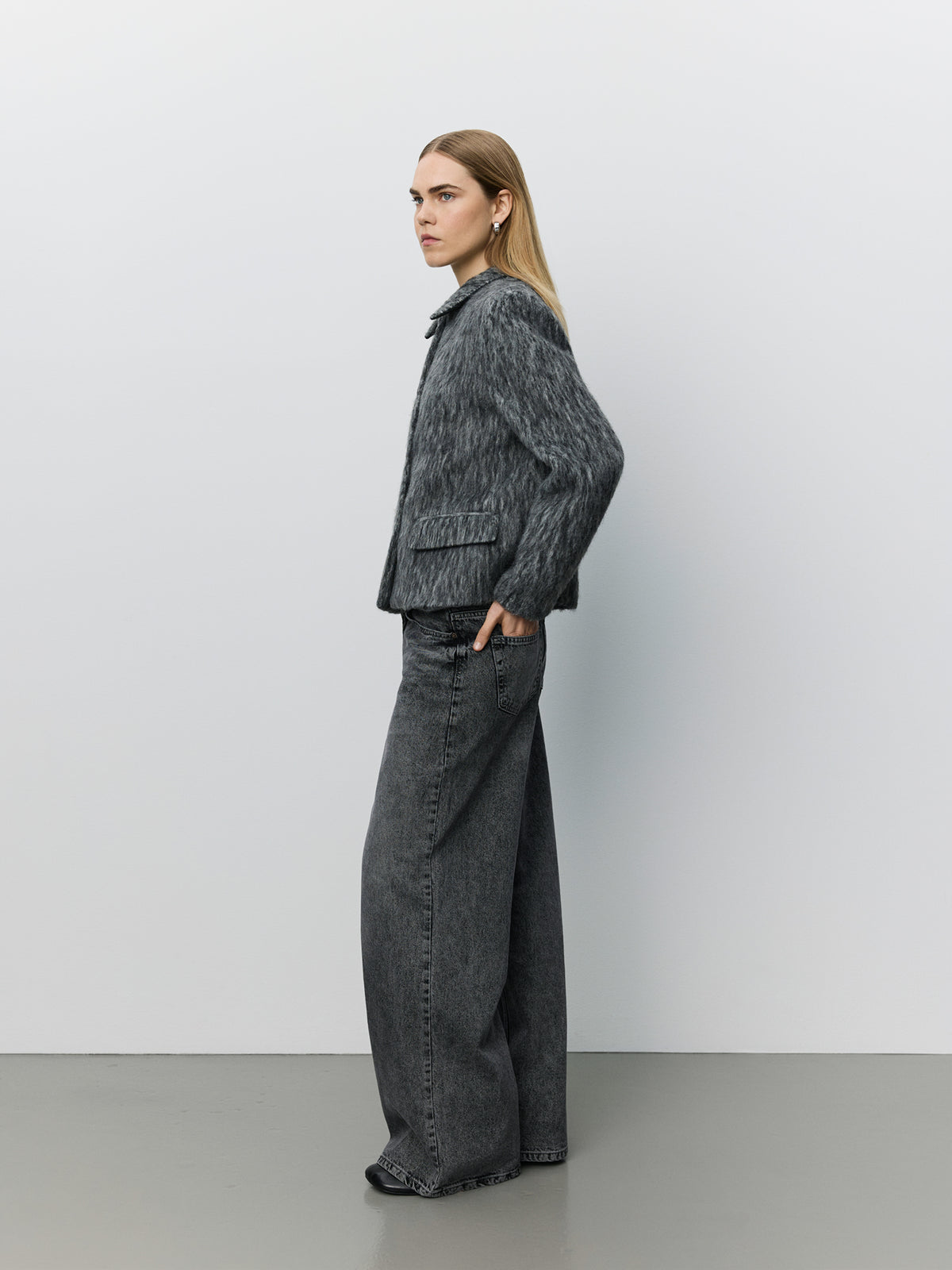 Sofie Schnoor WOMEN ELLYSW KORT BLAZER Blazer 8011 Dark grey melange