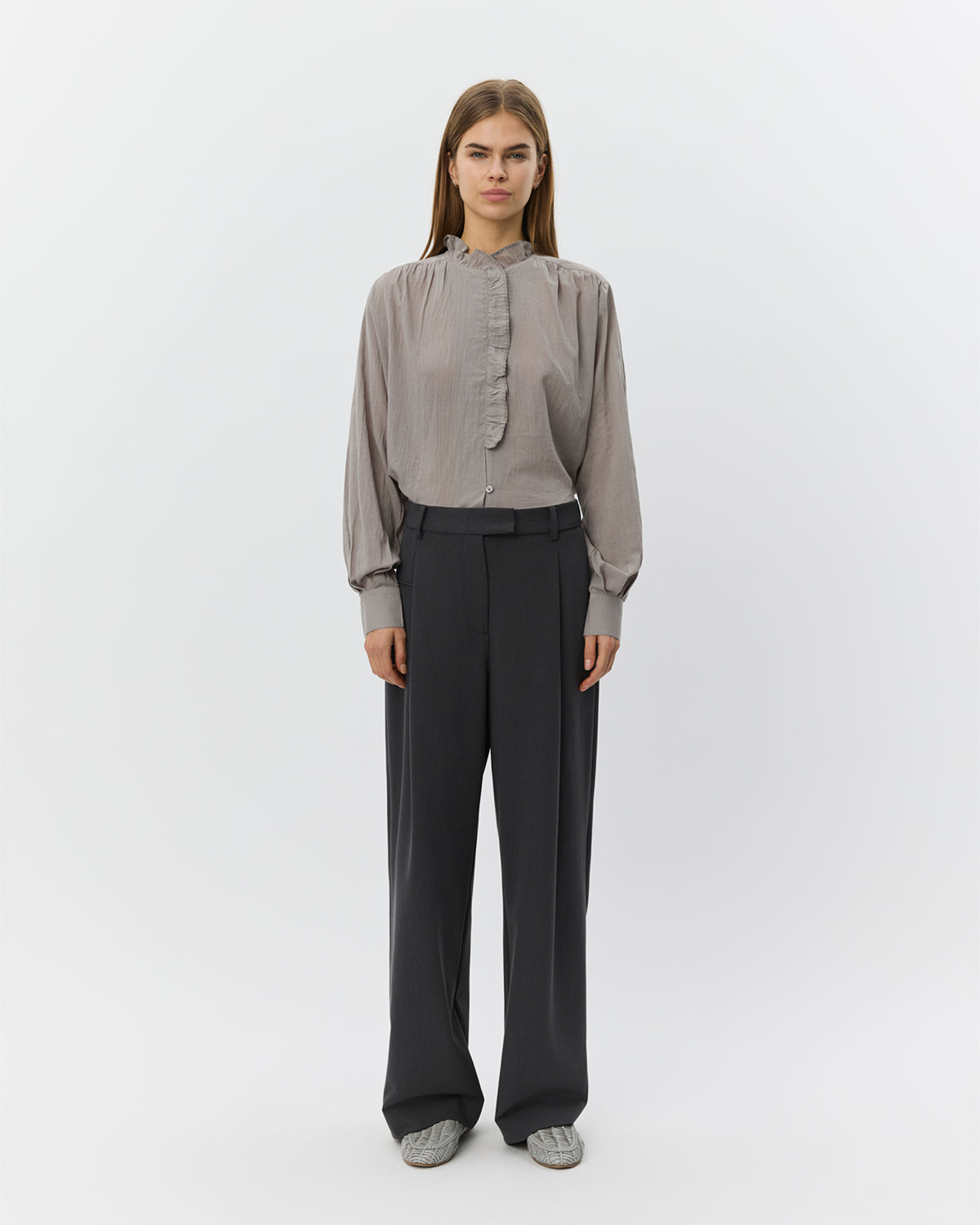Sofie Schnoor WOMEN ELSABETHSW SUITING BUKSER Buks 8008 Dark grey