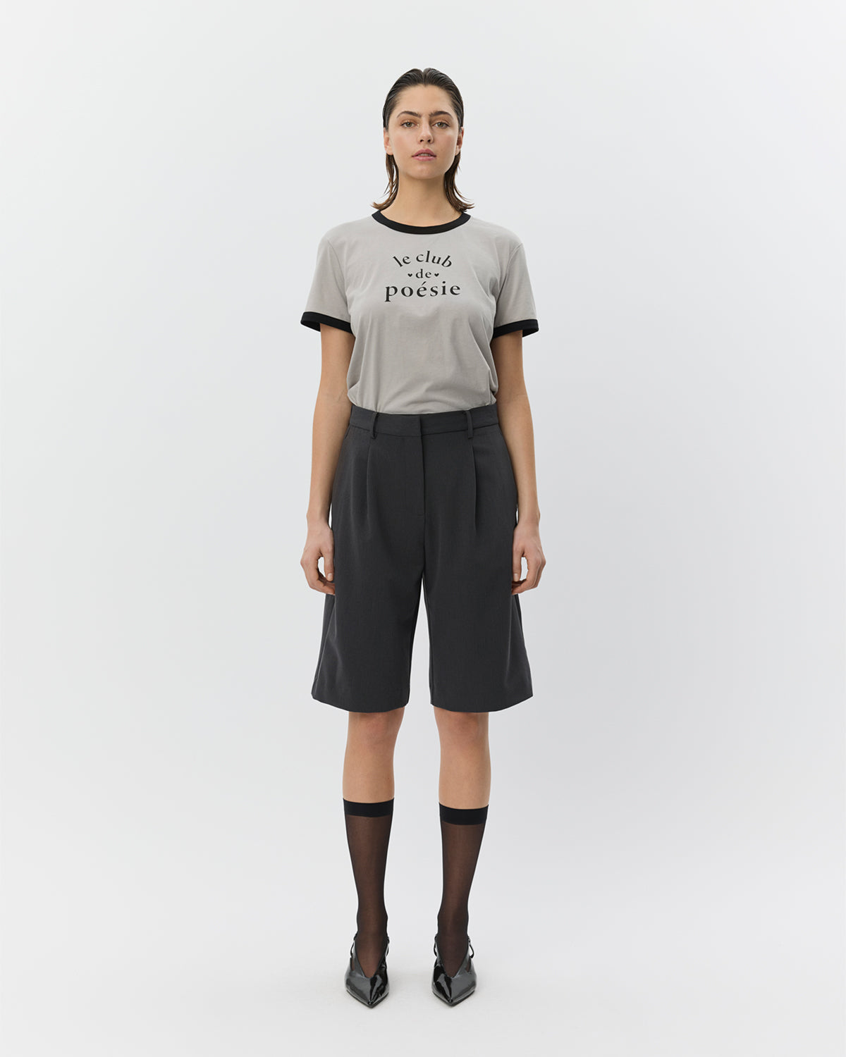 Sofie Schnoor WOMEN ELSASW BERMUDA SUITING SHORTS Shorts 8008 Dark grey