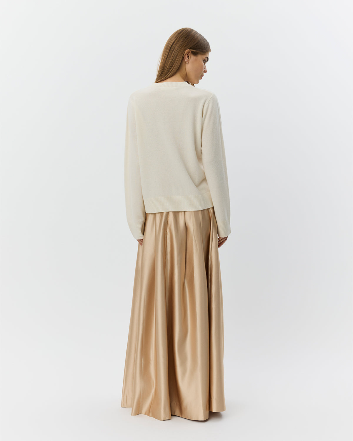 Sofie Schnoor WOMEN EMMYSW SATIN MAXI NEDERDEL Nederdel 7070 Light beige