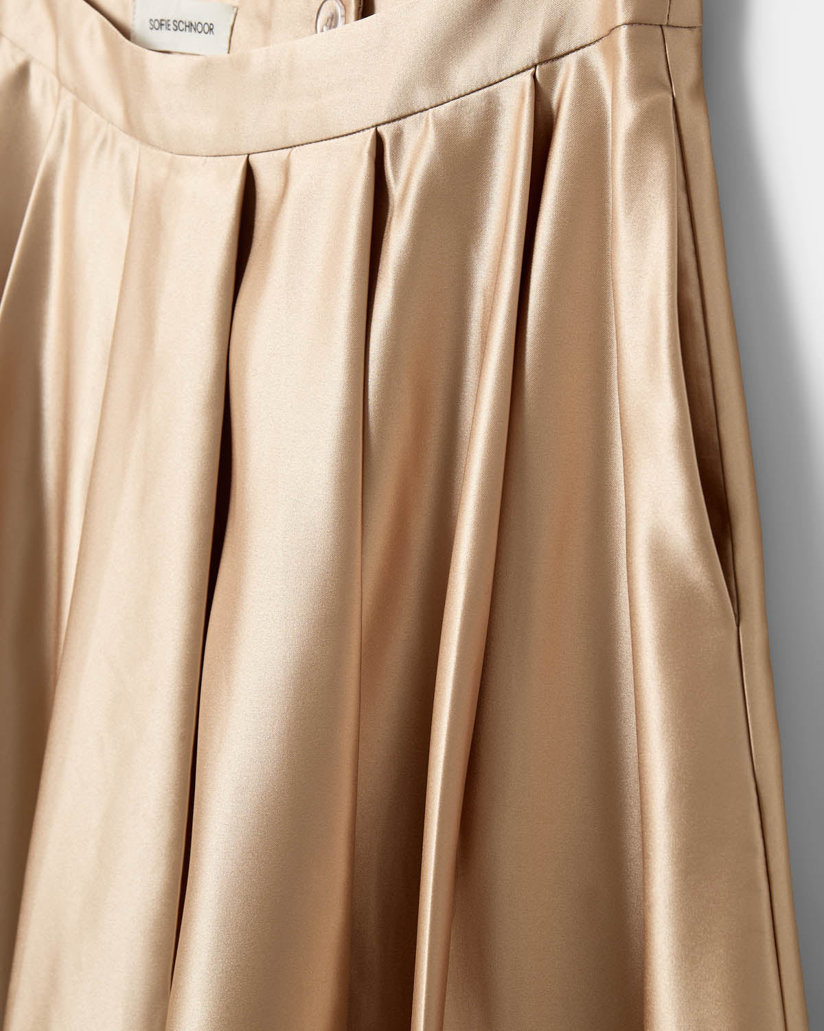 Sofie Schnoor WOMEN EMMYSW SATIN MAXI NEDERDEL Nederdel 7070 Light beige