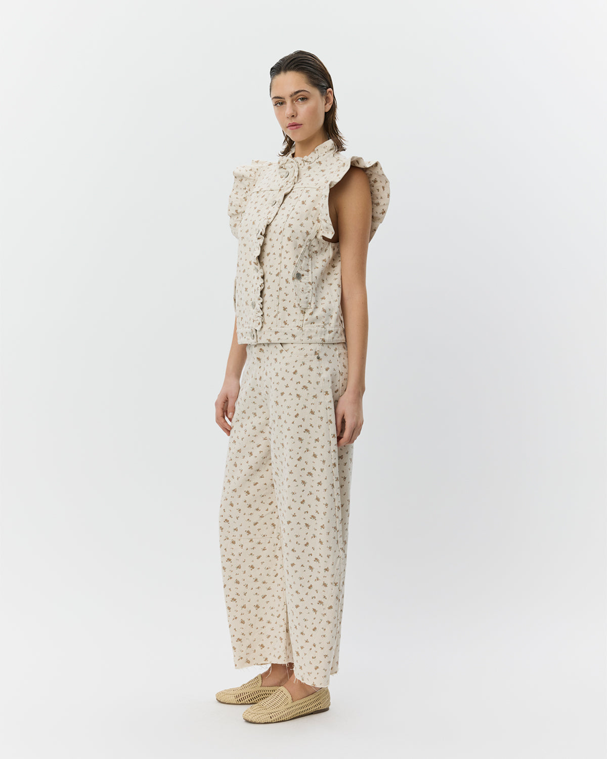 Sofie Schnoor WOMEN FARAHSW VEST MED FLÆSER Vest 5033 Rose Flower