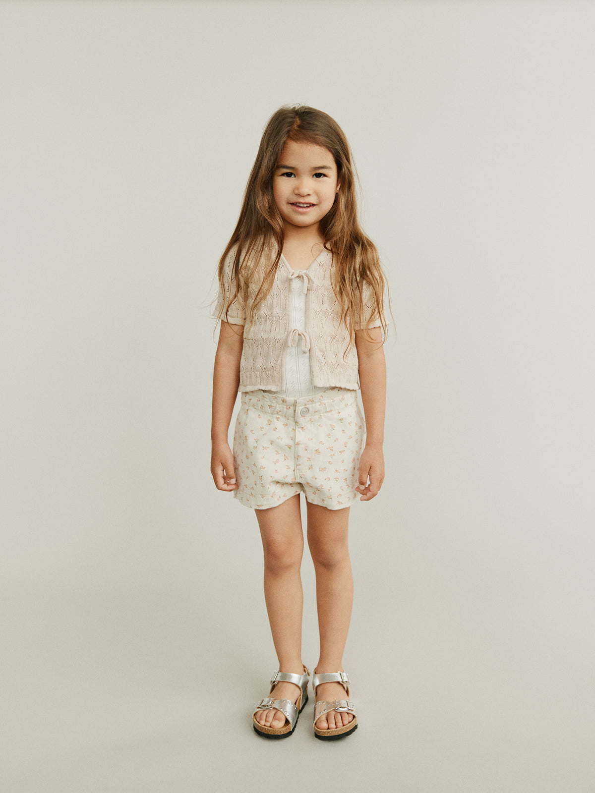 Sofie Schnoor KIDS FLORIANAKB CARDIGAN Cardigan 7105 Light Sand