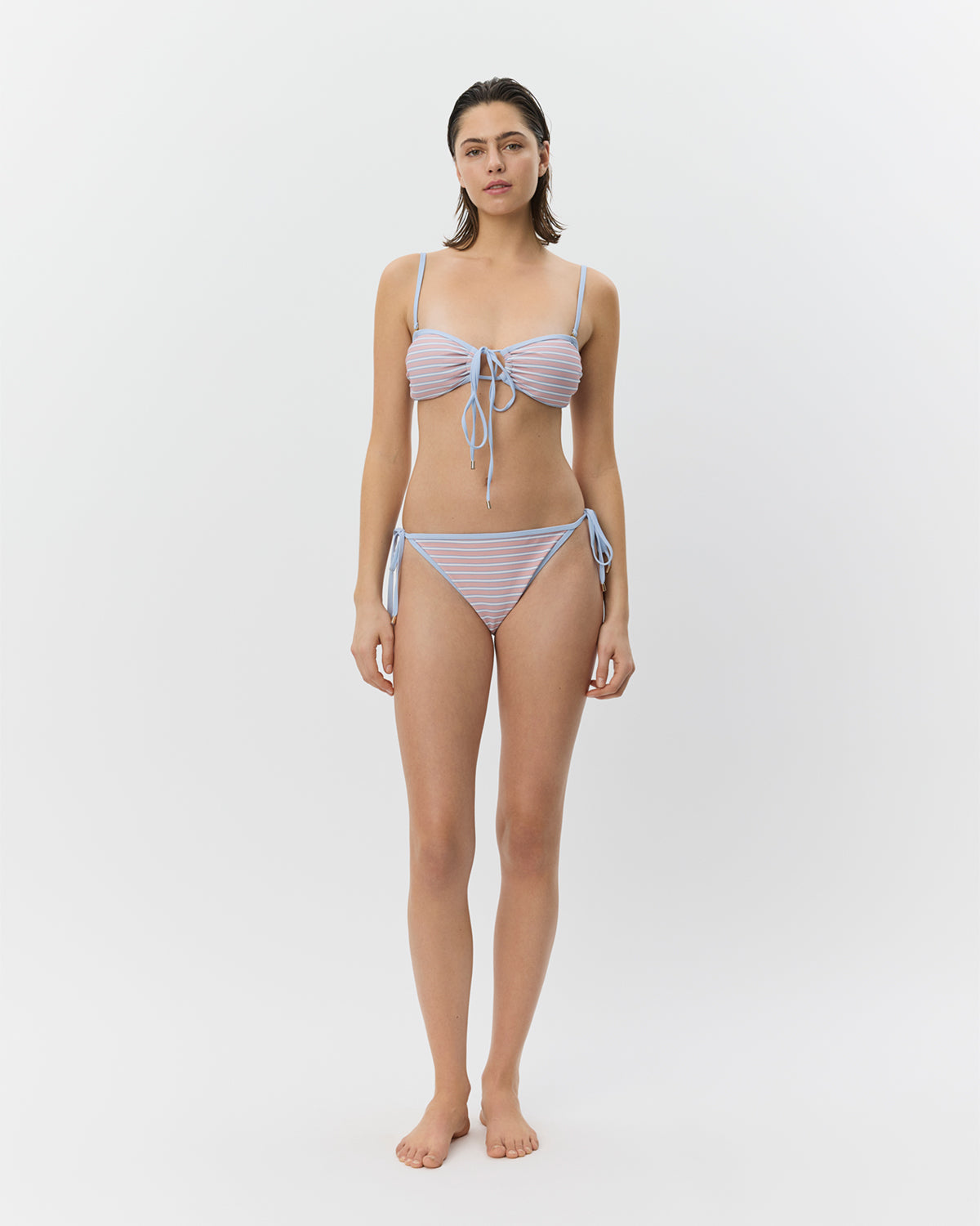 Sofie Schnoor WOMEN GABBYSW ÅBEN BANDEAU BIKINI Bikini 4104 Rose striped