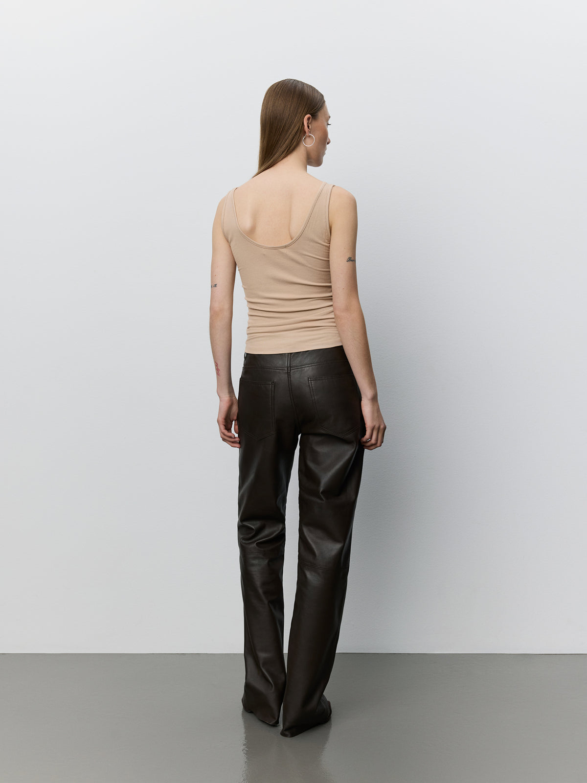 Sofie Schnoor WOMEN GATTISW LÆDERBUKSER Buks 7025 Dark brown