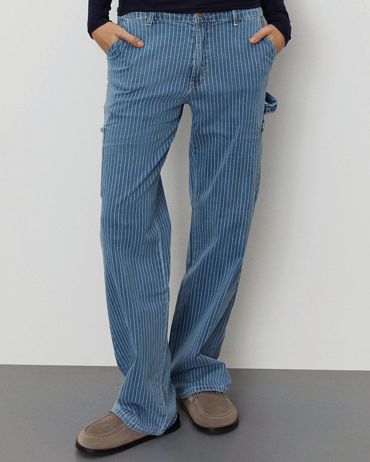 Sofie Schnoor WOMEN GITTESW BUKSER Buks 5094 Light Blue striped