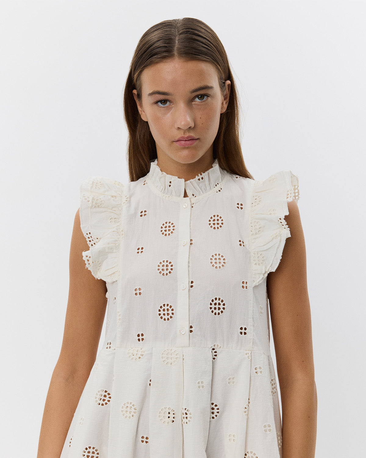 Sofie Schnoor WOMEN HELENASW KJOLE Kjole 0101 Off white