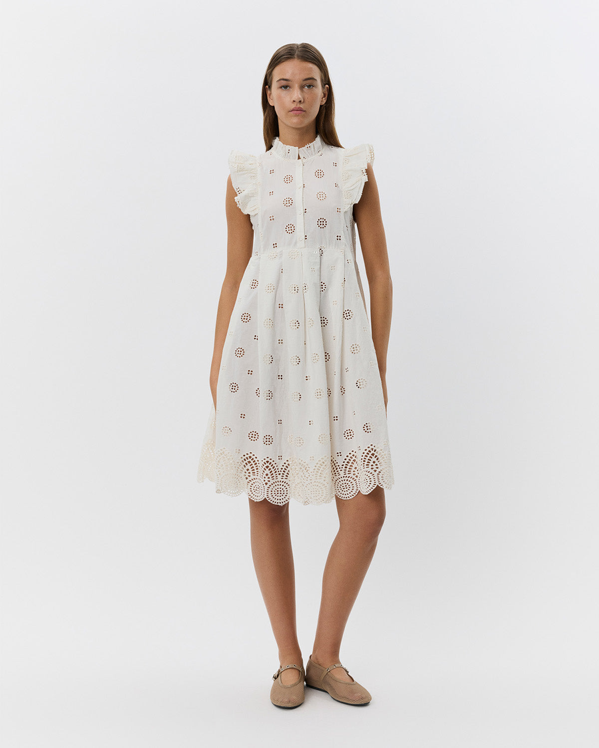 Sofie Schnoor WOMEN HELENASW KJOLE Kjole 0101 Off white