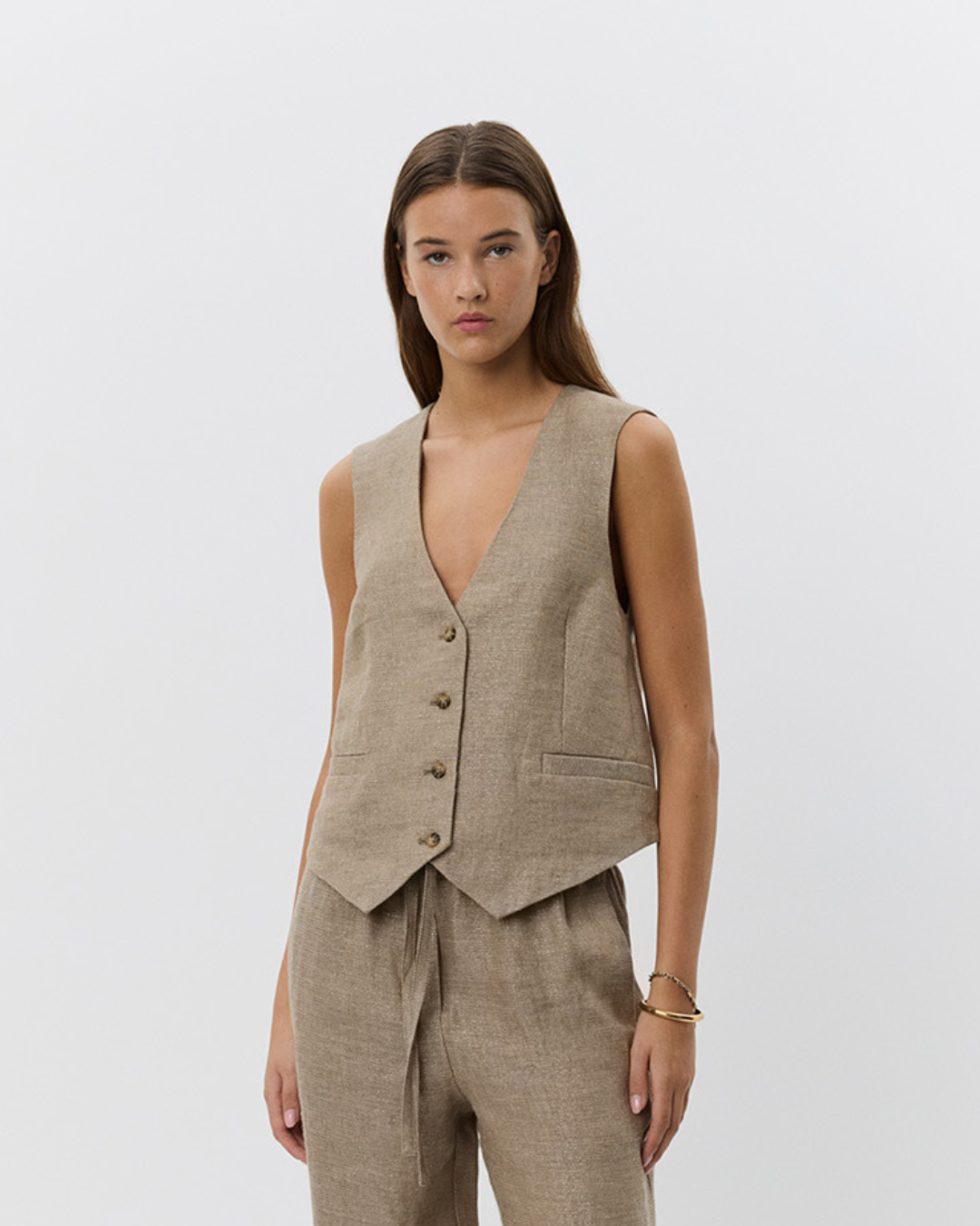 Sofie Schnoor WOMEN IDASW VEST Vest 7055 Light brown