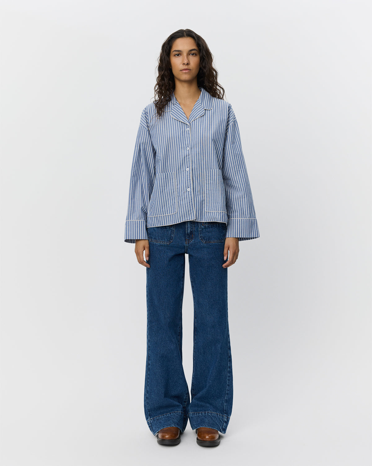 Sofie Schnoor WOMEN IMANASW SKJORTE Skjorte 5092 Blue striped