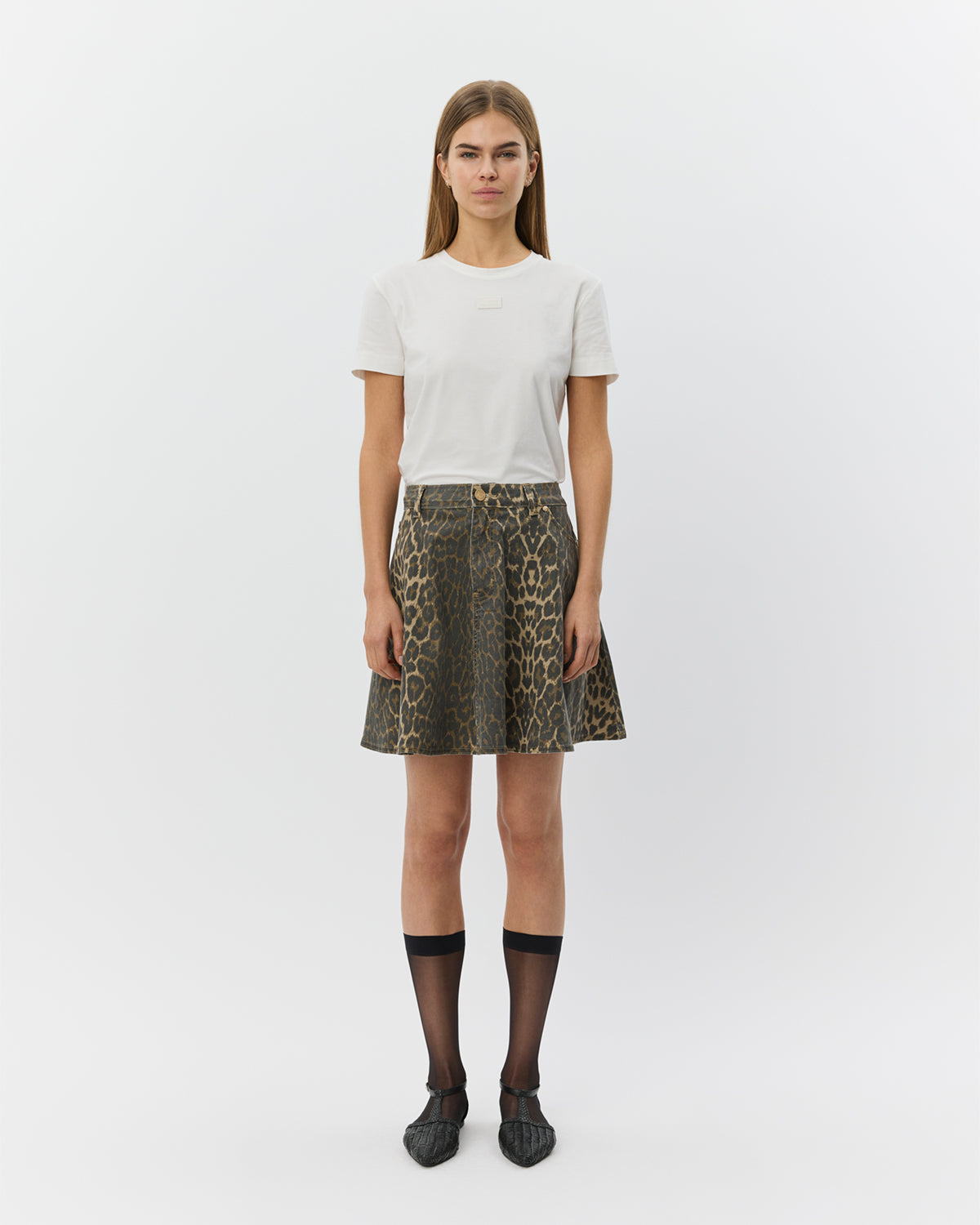 Sofie Schnoor WOMEN INDIGOSW LEO SKIRT Nederdel 9086 Light brown leopard