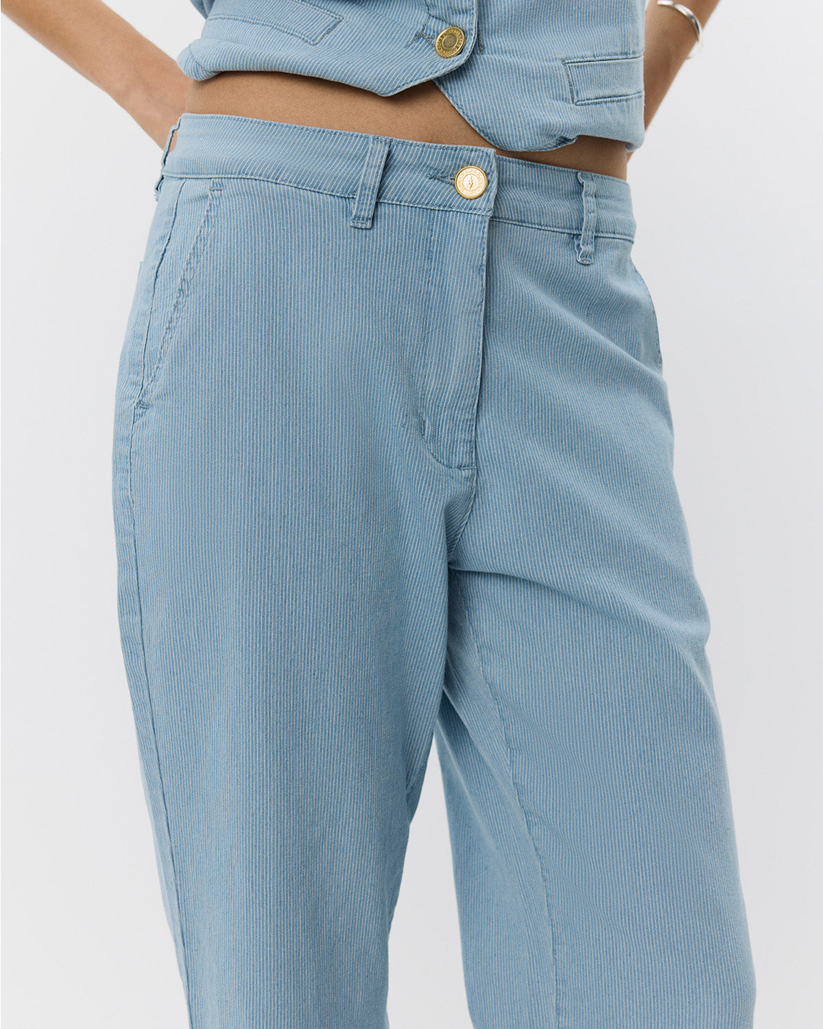 Sofie Schnoor WOMEN IRISHSW BUKSER Buks 5094 Light Blue striped