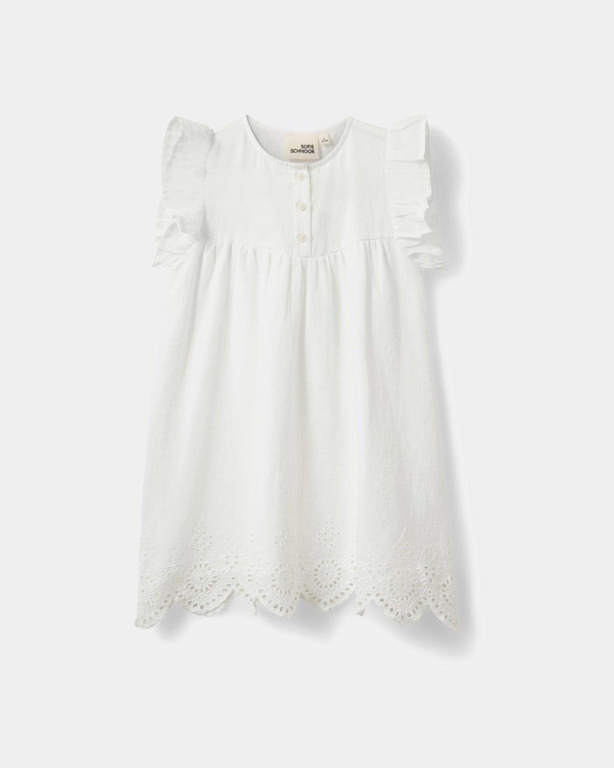 Sofie Schnoor KIDS IVALOKB KJOLE Kjole 0124 Snow white