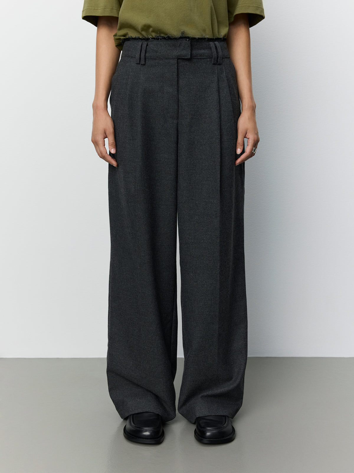 Sofie Schnoor WOMEN KIMJASW BUKSER Buks 8011 Dark grey melange